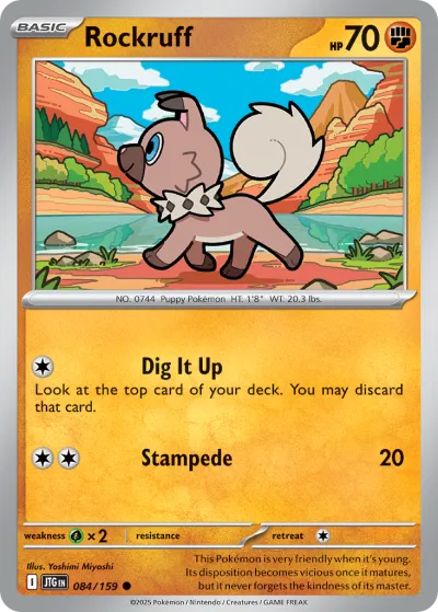 84 Rockruff Journey Together 2025 84 Rockruff Journey Together 2025