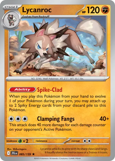 85 Lycanroc Journey Together 2025 85 Lycanroc Journey Together 2025