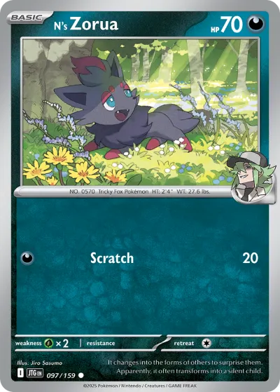 97 N's Zorua Journey Together 2025 97 N's Zorua Journey Together 2025