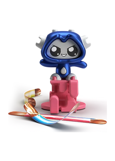 VS085 Blue bending robot Kinder Colorbots 2026