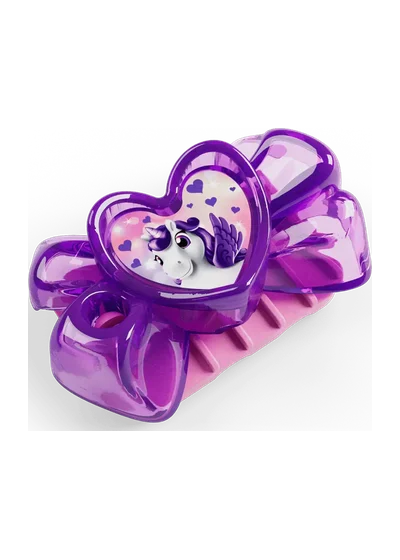 VC165 Заколка «Heart», фіолетова Kinder Єдинороги 2025 VC165 Заколка «Heart», фіолетова Kinder Єдинороги 2025
