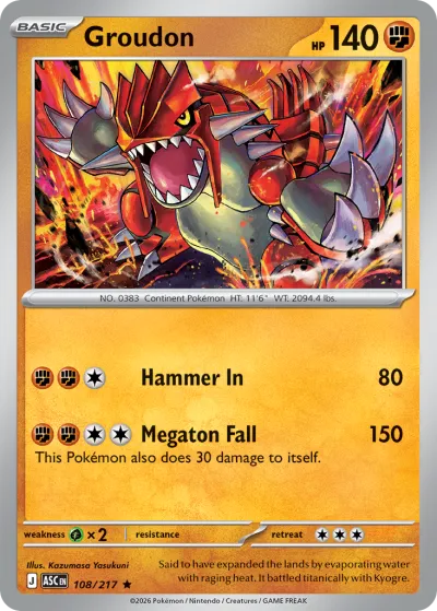 108 Groudon Ascended Heroes 2026 108 Groudon Ascended Heroes 2026