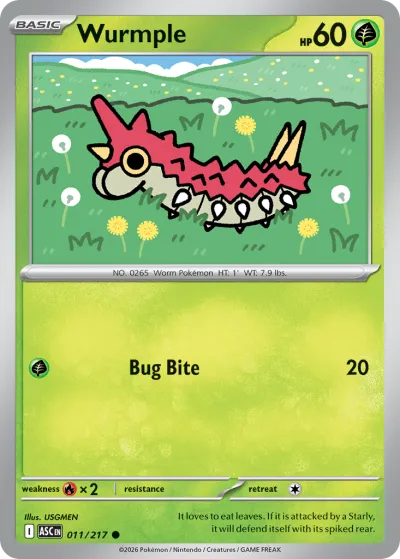 11 Wurmple Ascended Heroes 2026