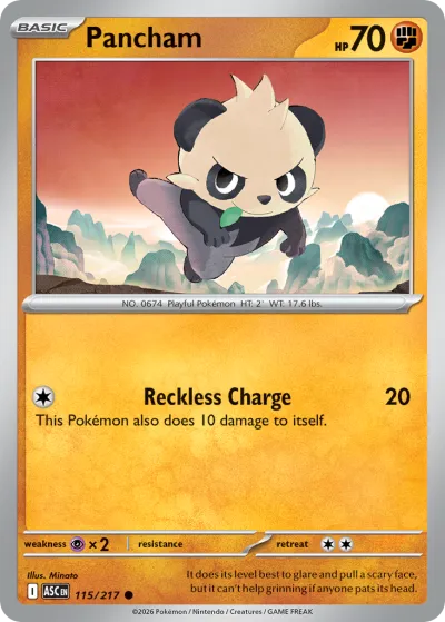 115 Pancham Ascended Heroes 2026 115 Pancham Ascended Heroes 2026