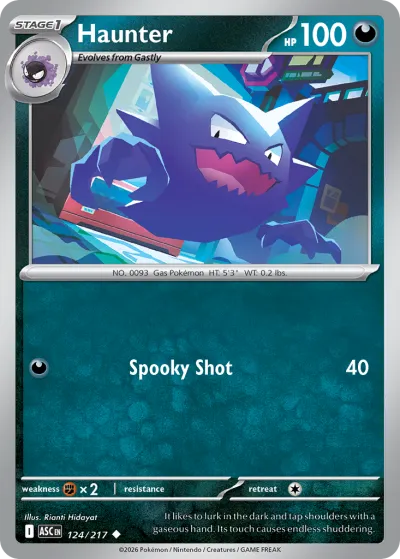 124 Haunter Ascended Heroes 2026 124 Haunter Ascended Heroes 2026