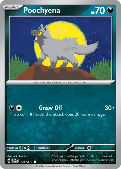 128 Poochyena Ascended Heroes 2026 128 Poochyena Ascended Heroes 2026