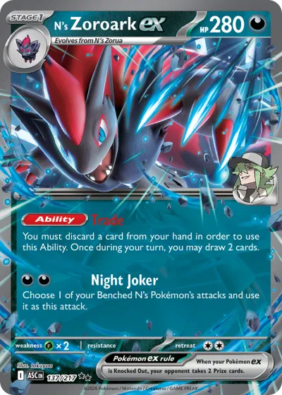 137 N's Zoroark ex Ascended Heroes 2026 137 N's Zoroark ex Ascended Heroes 2026