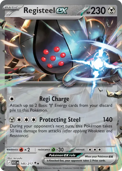 145 Registeel ex Ascended Heroes 2026 145 Registeel ex Ascended Heroes 2026