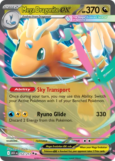 152 Mega Dragonite ex Ascended Heroes 2026 152 Mega Dragonite ex Ascended Heroes 2026