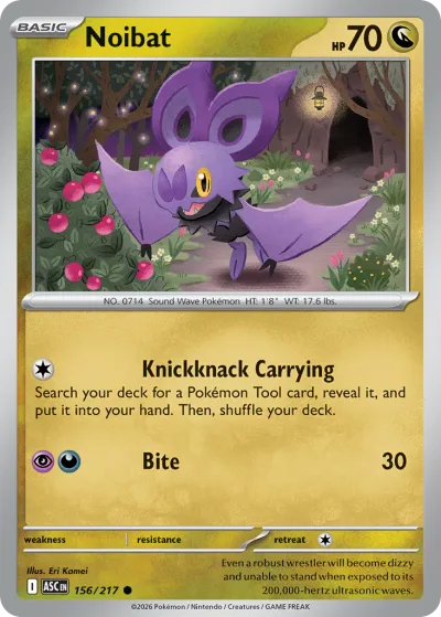156 Noibat Ascended Heroes 2026 156 Noibat Ascended Heroes 2026