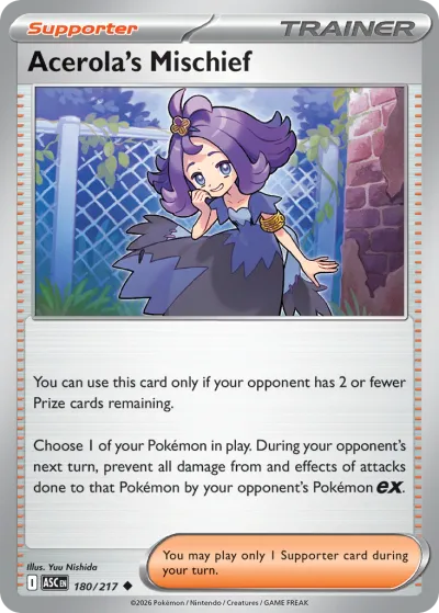 180 Acerola's Mischief Ascended Heroes 2026 180 Acerola's Mischief Ascended Heroes 2026