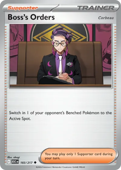 183 Boss's Orders Ascended Heroes 2026 183 Boss's Orders Ascended Heroes 2026