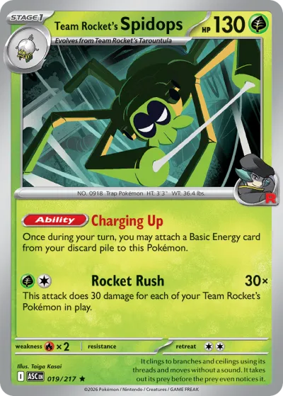 19 Team Rocket's Spidops Ascended Heroes 2026