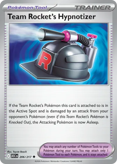 206 Team Rocket's Hypnotizer Ascended Heroes 2026 206 Team Rocket's Hypnotizer Ascended Heroes 2026
