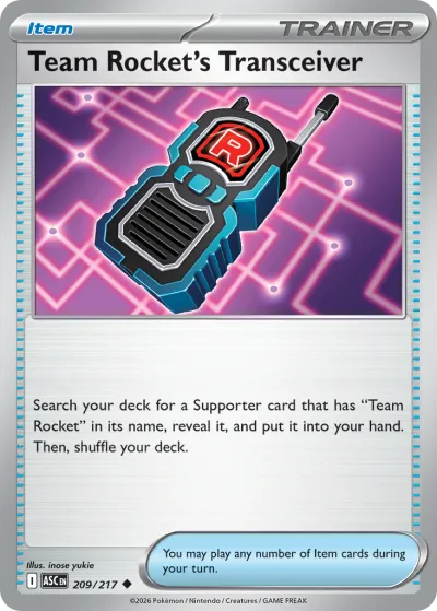 209 Team Rocket's Transceiver Ascended Heroes 2026 209 Team Rocket's Transceiver Ascended Heroes 2026