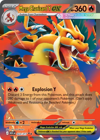 22 Mega Charizard Y ex Ascended Heroes 2026