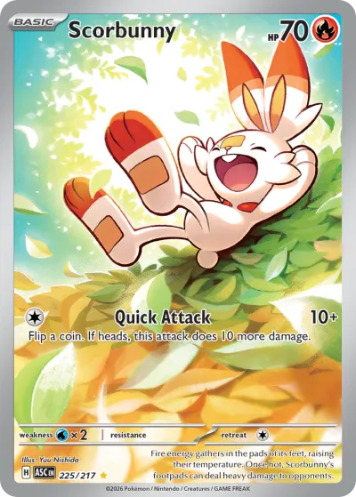 225 Scorbunny Ascended Heroes 2026 225 Scorbunny Ascended Heroes 2026