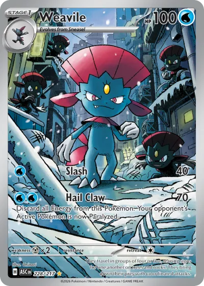 228 Weavile Ascended Heroes 2026 228 Weavile Ascended Heroes 2026