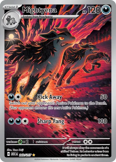 243 Mightyena Ascended Heroes 2026 243 Mightyena Ascended Heroes 2026
