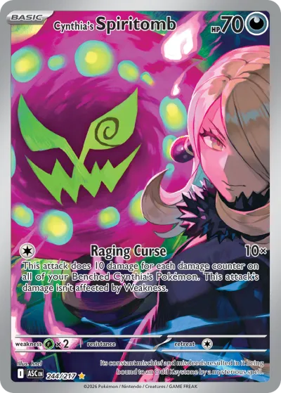 244 Cynthia's Spiritomb Ascended Heroes 2026 244 Cynthia's Spiritomb Ascended Heroes 2026