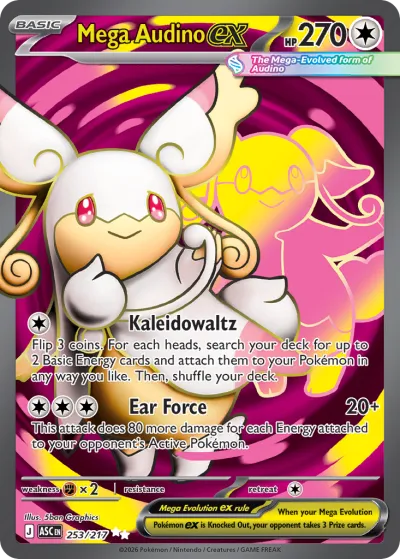 253 Mega Audino ex Ascended Heroes 2026 253 Mega Audino ex Ascended Heroes 2026