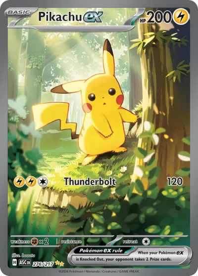 276 Pikachu ex Ascended Heroes 2026 276 Pikachu ex Ascended Heroes 2026