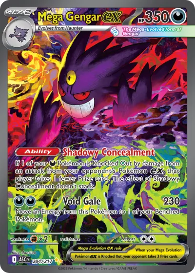 284 Mega Gengar ex Ascended Heroes 2026 284 Mega Gengar ex Ascended Heroes 2026