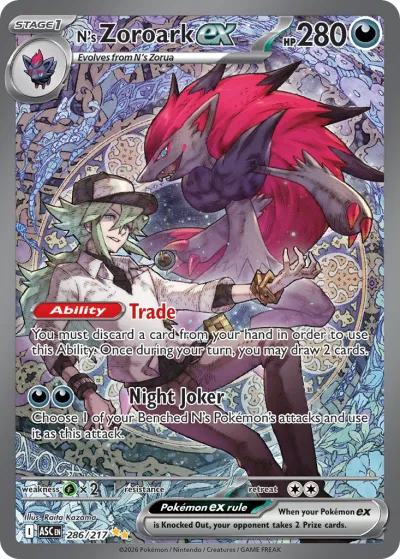 286 N's Zoroark ex Ascended Heroes 2026 286 N's Zoroark ex Ascended Heroes 2026