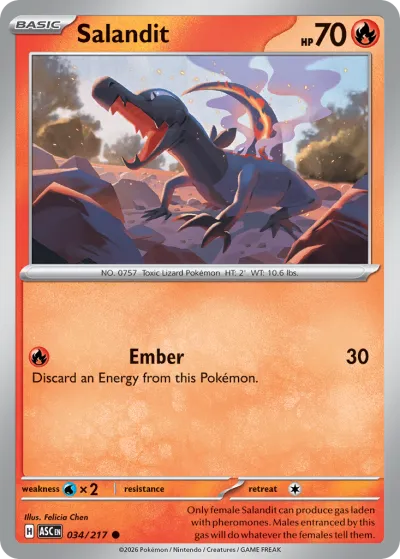 34 Salandit Ascended Heroes 2026 34 Salandit Ascended Heroes 2026