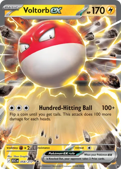 58 Voltorb ex Ascended Heroes 2026 58 Voltorb ex Ascended Heroes 2026