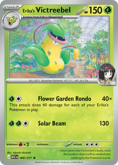 6 Erika's Victreebel Ascended Heroes 2026