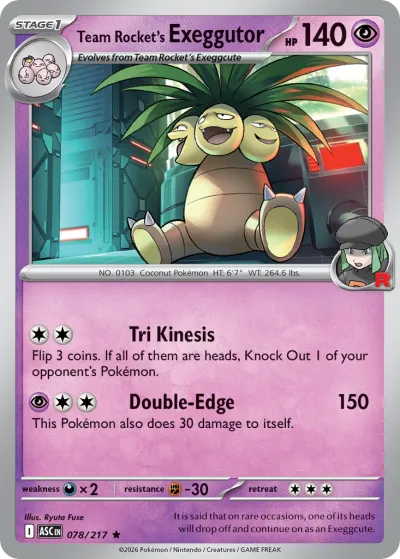 78 Team Rocket's Exeggutor Ascended Heroes 2026 78 Team Rocket's Exeggutor Ascended Heroes 2026