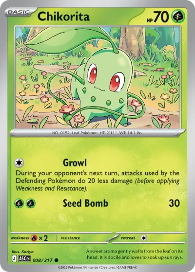 8 Chikorita Ascended Heroes 2026