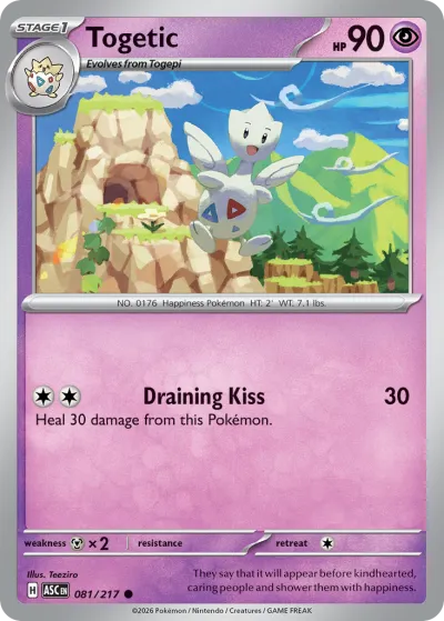 81 Togetic Ascended Heroes 2026 81 Togetic Ascended Heroes 2026