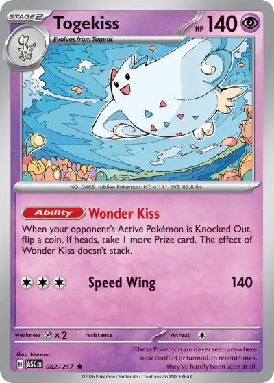 82 Togekiss Ascended Heroes 2026 82 Togekiss Ascended Heroes 2026