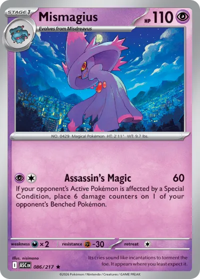 86 Mismagius Ascended Heroes 2026 86 Mismagius Ascended Heroes 2026
