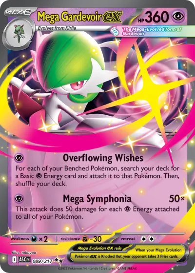 89 Mega Gardevoir ex Ascended Heroes 2026 89 Mega Gardevoir ex Ascended Heroes 2026