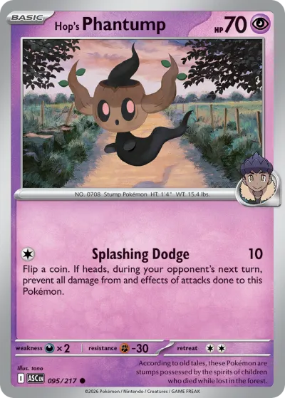 95 Hop's Phantump Ascended Heroes 2026 95 Hop's Phantump Ascended Heroes 2026