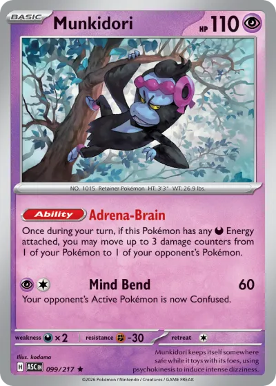 99 Munkidori Ascended Heroes 2026 99 Munkidori Ascended Heroes 2026