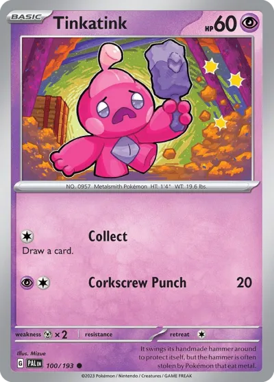 100 Tinkatink Paldea Evolved 2023 100 Tinkatink Paldea Evolved 2023