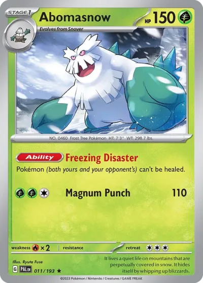 11 Abomasnow Paldea Evolved 2023