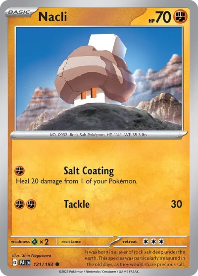121 Nacli Paldea Evolved 2023 121 Nacli Paldea Evolved 2023