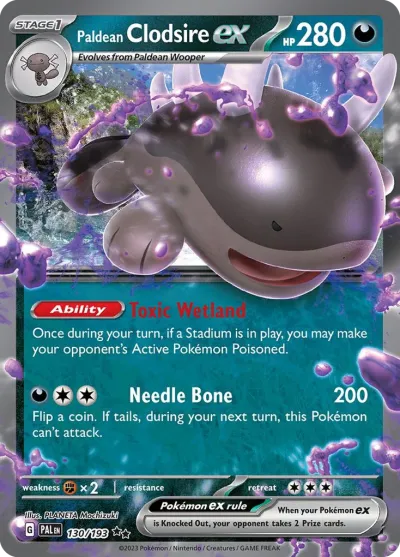 130 Paldean Clodsire ex Paldea Evolved 2023 130 Paldean Clodsire ex Paldea Evolved 2023