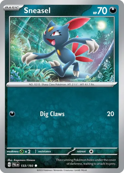 133 Sneasel Paldea Evolved 2023 133 Sneasel Paldea Evolved 2023