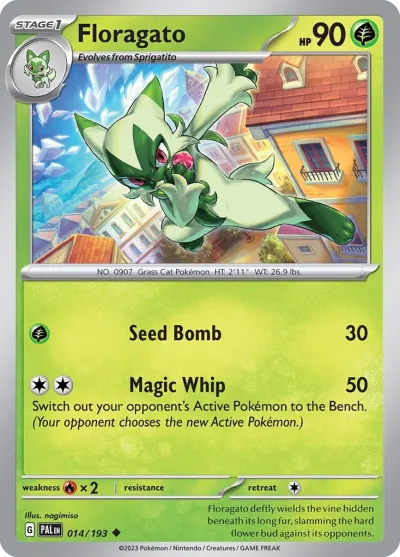 14 Floragato Paldea Evolved 2023