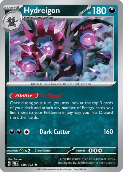 140 Hydreigon Paldea Evolved 2023 140 Hydreigon Paldea Evolved 2023