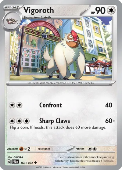 161 Vigoroth Paldea Evolved 2023 161 Vigoroth Paldea Evolved 2023