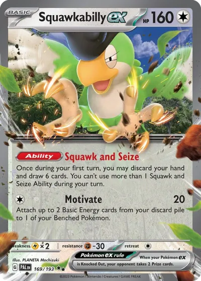 169 Squawkabilly ex Paldea Evolved 2023 169 Squawkabilly ex Paldea Evolved 2023