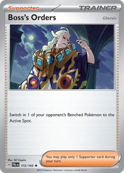 172 Boss's Orders (Ghetsis) Paldea Evolved 2023 172 Boss's Orders (Ghetsis) Paldea Evolved 2023