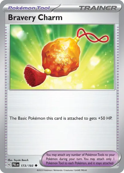 173 Bravery Charm Paldea Evolved 2023 173 Bravery Charm Paldea Evolved 2023